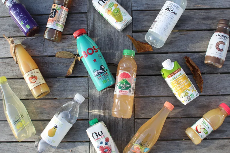 Boissons fraîches et saines