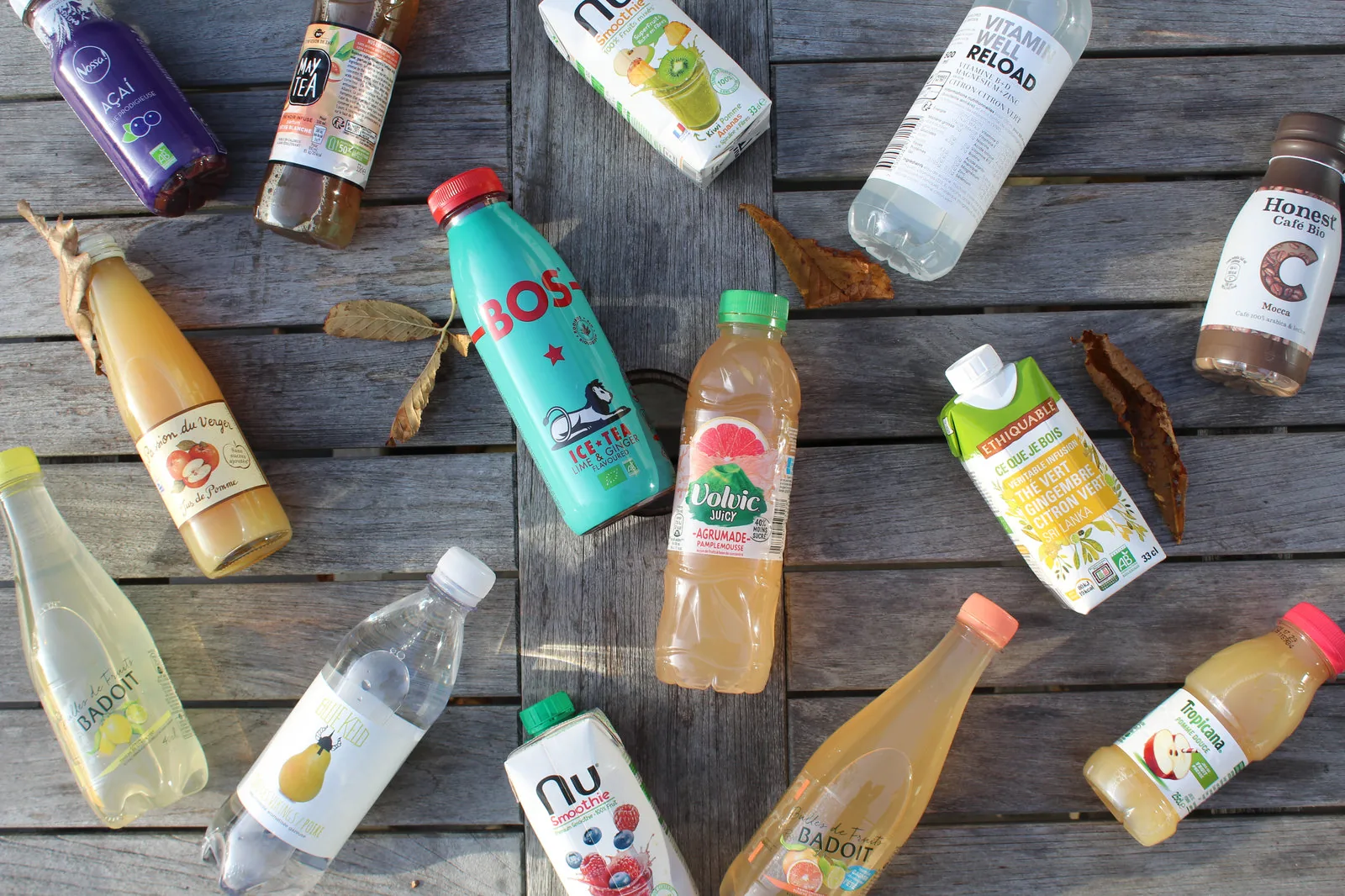 Boissons fraîches et saines